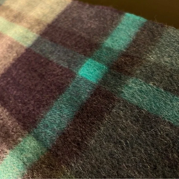 Kiltane Scotland Cashmere Scarf, Tartan blue, fringes, unisex, 64”x10.5”NWT - Picture 7 of 7